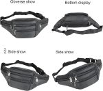 Fanny Pack Outdoor travel leather Fanny pack,Cowhide Leather Large Size 7 Pockets waist bag.Suitable for outdoor mountaineering, travel, camping, cycling, running, etc. - Image 7